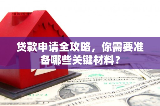 白水贷款申请全攻略，你需要准备哪些关键材料？