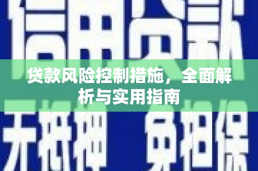 白水贷款风险控制措施，全面解析与实用指南