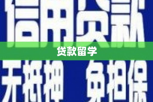 白水贷款留学