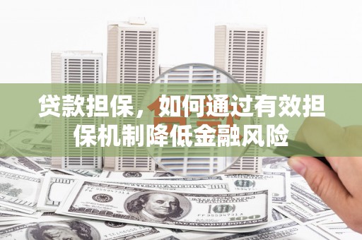 白水贷款担保，如何通过有效担保机制降低金融风险