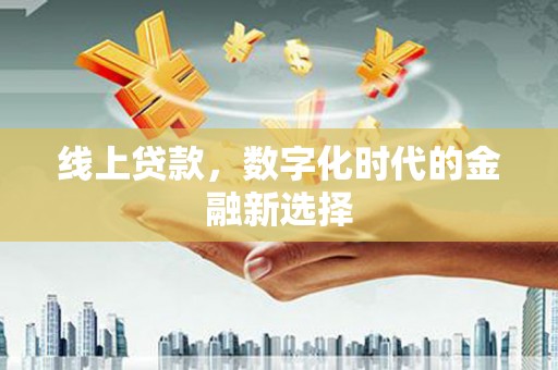白水线上贷款，数字化时代的金融新选择