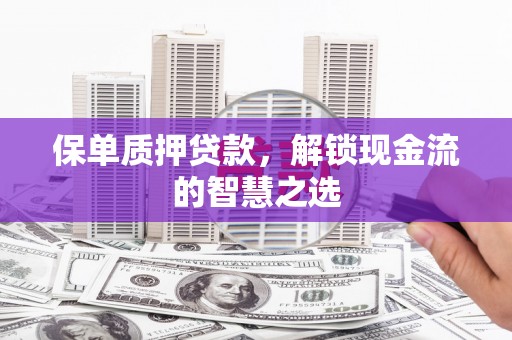 白水保单质押贷款，解锁现金流的智慧之选
