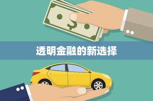 白水透明金融的新选择